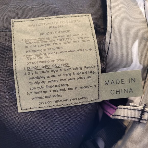 ROTHCO MEN'S BDU ARMY ULTRAVIOLET CAMO (SHORT PURPLE / WHITE / GREY / BLACK) - Picture 10 of 10